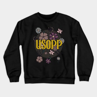 Aesthetic Proud Name Usopp Flowers Anime Retro Styles Crewneck Sweatshirt